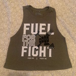Feed Me Fight Me tank top